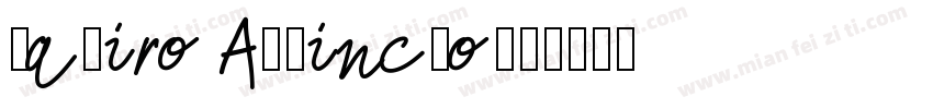 Masiro A1Mincho字体转换